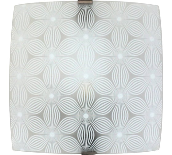 Изображение товара Светильник Элетех Васильки НПБ 09-60-003 М83 300х300 мм матовый белый/клипсы штамп металлик ИУ 1005209265