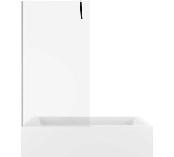 Изображение товара Душевая перегородка ALLEN BRAU 3.21061.BA INFINITY 3, на борт ванны, 8мм, 800(815-825мм) прозрачная, серебро браш 00323853