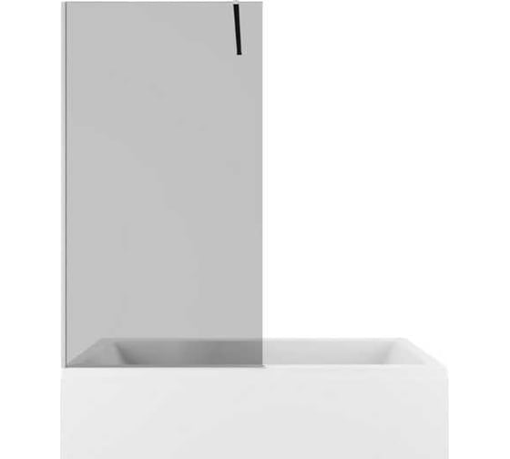 Изображение товара Душевая перегородка ALLEN BRAU 3.21062.BA.T INFINITY 3, на борт ванны, 8мм, 800(815-825мм) тонированная, серебро браш 00323854