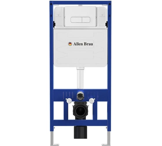 Изображение товара Инсталляция для подвода унитаза ALLEN BRAU 9.11101.20 PNEUMATIC PRO, патрубки, б/кнопки смыва 1112x95x500мм 00325593