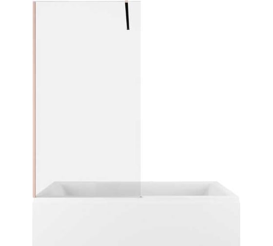 Изображение товара Душевая перегородка ALLEN BRAU INFINITY 3, на борт ванны, 8мм, 800(815-825мм) прозрачная, медь браш 3.21065.60 00323857