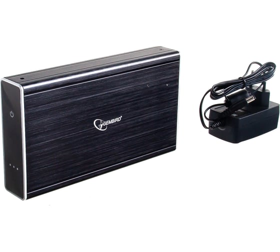 Изображение товара Внешний корпус Gembird 3.5 " USB 3.0 SATA HDD/SSD алюминий сенсорная кнопка черный EE3-U3S-80