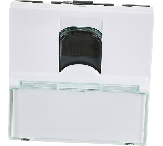 Изображение товара Розетка Legrand RJ 45 Программа Mosaic категория 6 UTP 2 модуля белый 076564