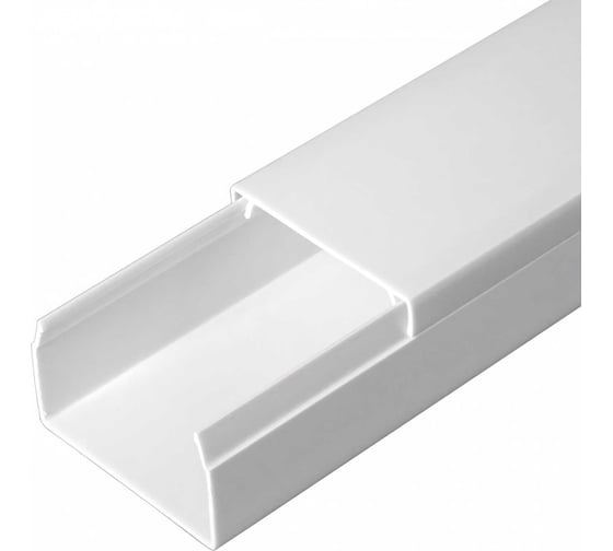 Изображение товара Кабель-канал Промрукав 2-й замок в п/э 40х25 мм белый 2м PR03.0053