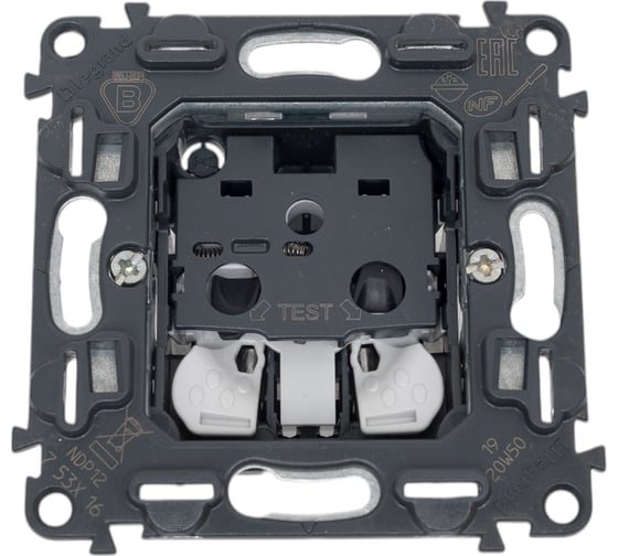 Изображение товара Силовая розетка Legrand Valena IN'MATIC 2К 16А 250В. C защитными шторками. Безвинтовые зажимы 753016