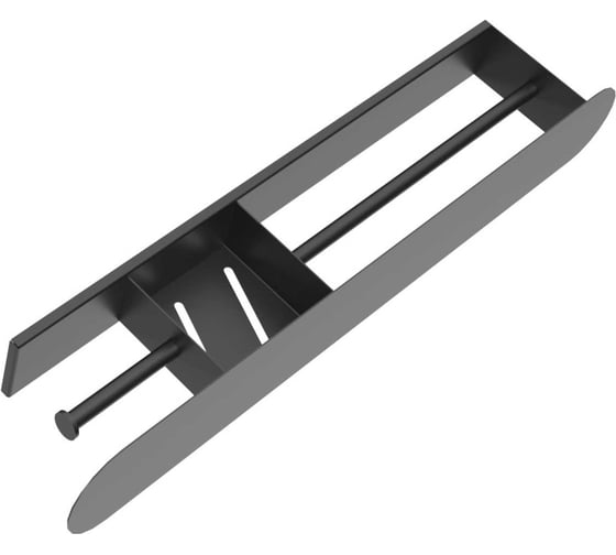 Изображение товара Настенная полка для ванной комнаты Левша LUNA-9 700x95x135, черная  У8-5668.Ч