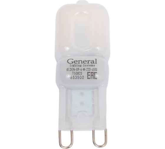 Изображение товара Светодиодная лампа General Lighting Systems G9-4W-M-220V-653500