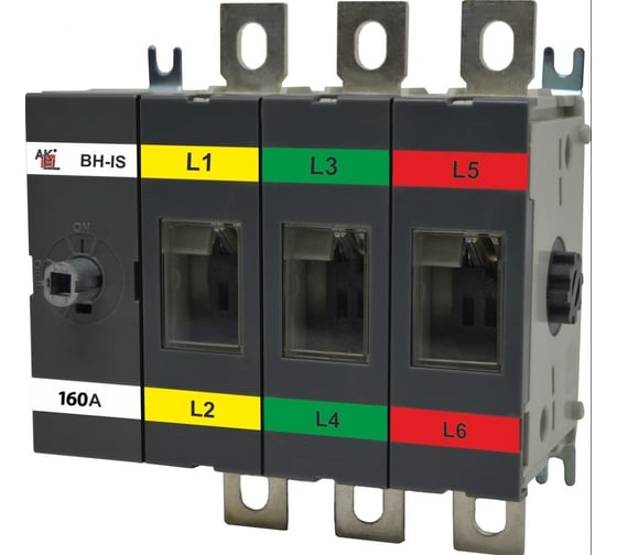 Изображение товара Выключатель-разъединитель AKEL ВН-IS-D3P-160A-В без ручки управления, 1 шт 803055