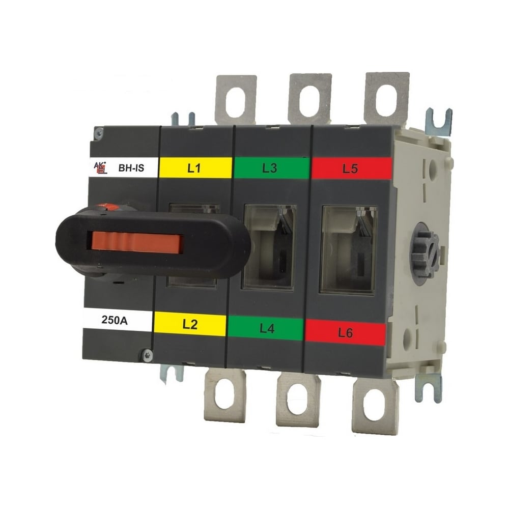 Изображение товара Выключатель-разъединитель AKEL ВН-IS-D3P-250A-С с ручкой управления 250A 1000V