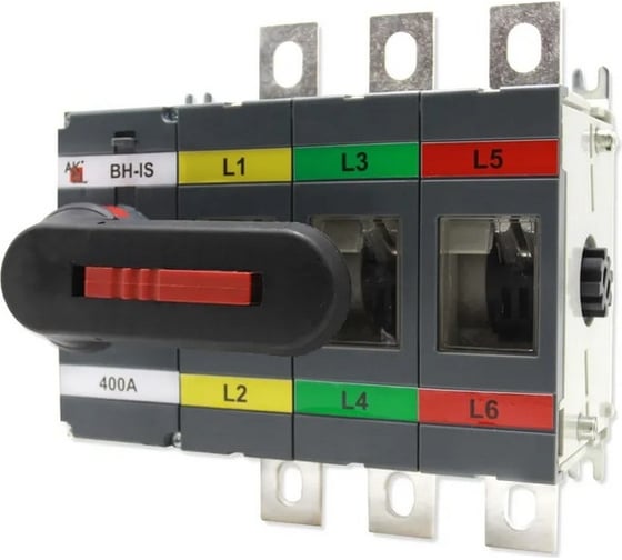 Изображение товара Выключатель-разъединитель AKEL ВН-IS-D3P-400A-С с ручкой управления, 1 шт 803062