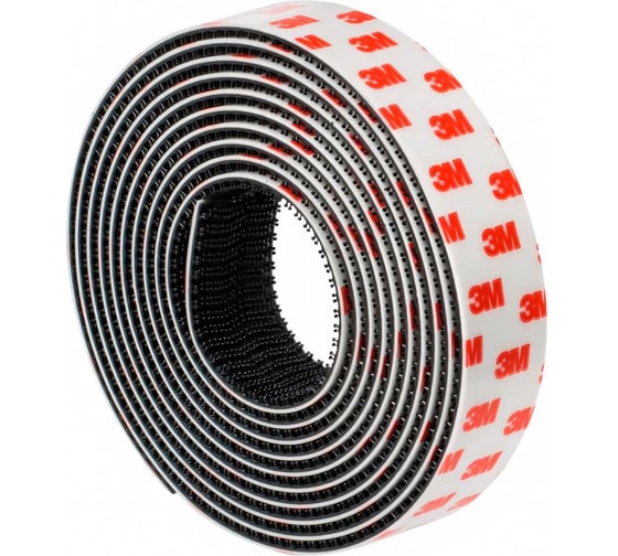 Изображение товара Многоразовая застёжка 3М Dual Lock SJ355B черная 25мм х 2.5м 7100149938