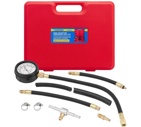 Изображение товара Манометр для измерения давления топлива в комплекте с переходниками Partner 9пр PA-946G08(57879)