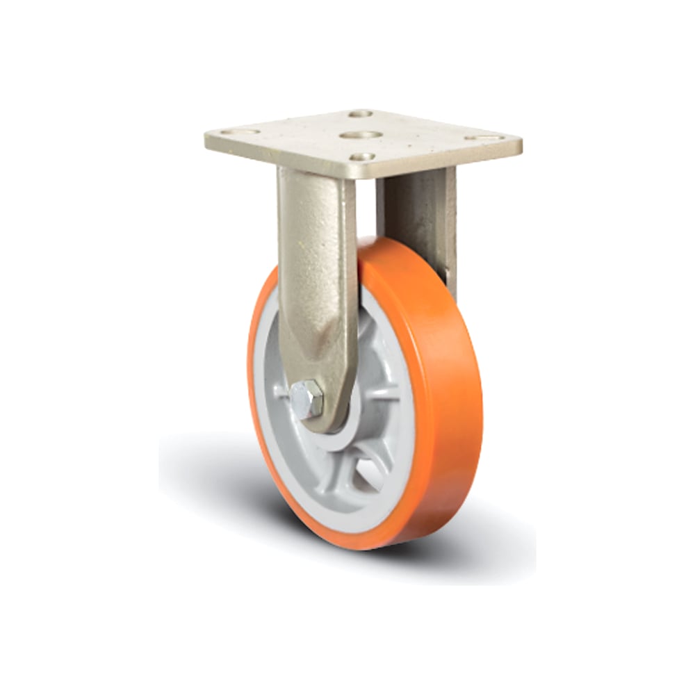 Изображение товара Полиуретановое неподвижное промышленное колесо 250 мм 1.4 т MFK-TORG EV02-VBP