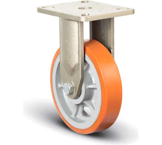 Изображение товара Колесо полиуретановое сверхмощное неповоротное 250 мм MFK-TORG EV02-VBP-250
