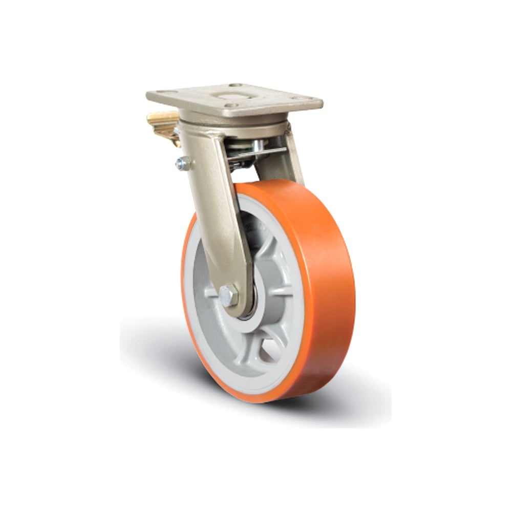 большегрузное сверхмощное полиуретановое поворотное колесо mfk torg Полиуретановое сверхмощное поворотное колесо MFK-TORG