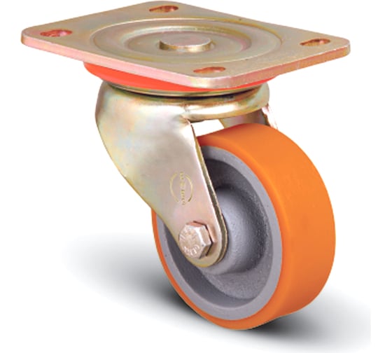 Изображение товара Колесо полиуретановое поворотное 125 мм MFK-TORG ED01-VBP-125