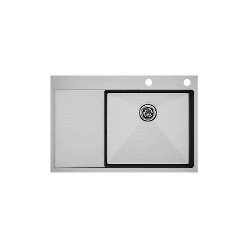 Изображение товара Кухонная мойка Paulmark KRONER-EDGE 78F, брашированная нержавеющая сталь, правая, 780х510мм, PM777851-BSR