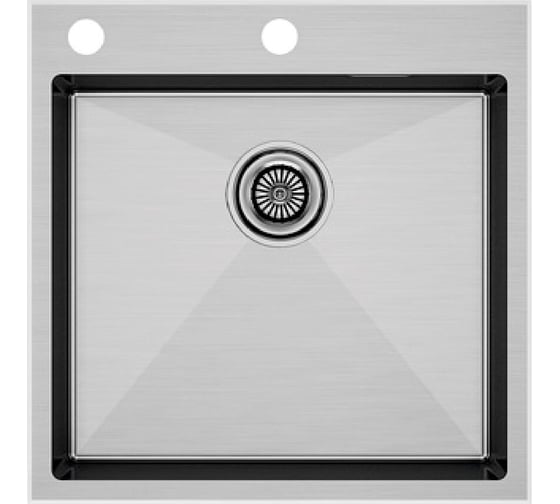 Изображение товара Кухонная мойка Paulmark KRONER-EDGE 51, брашированная сталь, 510х510мм, PM775151-BS