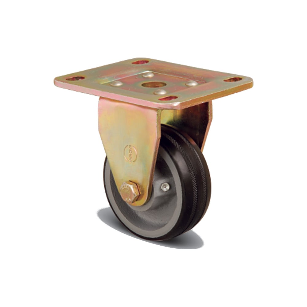 Изображение товара Колесо большегрузное обрезиненное неповоротное 80 мм MFK-TORG ED02-VBR-80