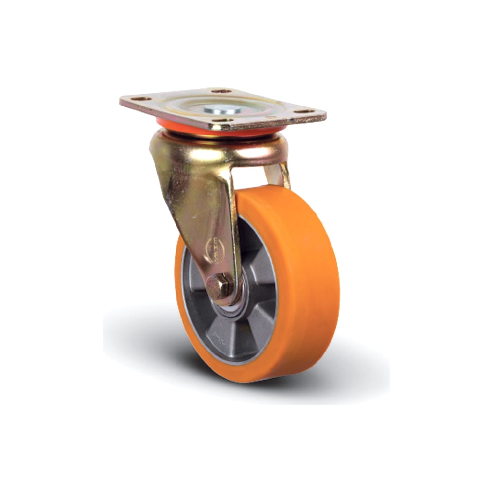 Полиуретановое поворотное колесо MFK-TORG колесо полиуретановое palisad 3 00 8 длина оси 90мм подшипник 20мм 68976