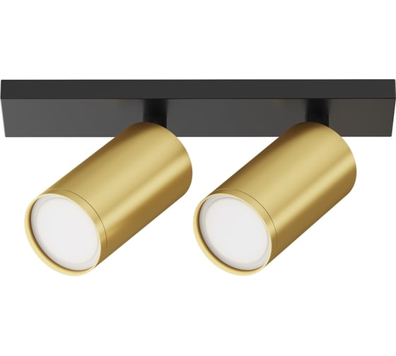 Изображение товара Потолочный светильник MAYTONI focus s 10w, алюминий, черный и матовое золото C051CL-U-02BMG