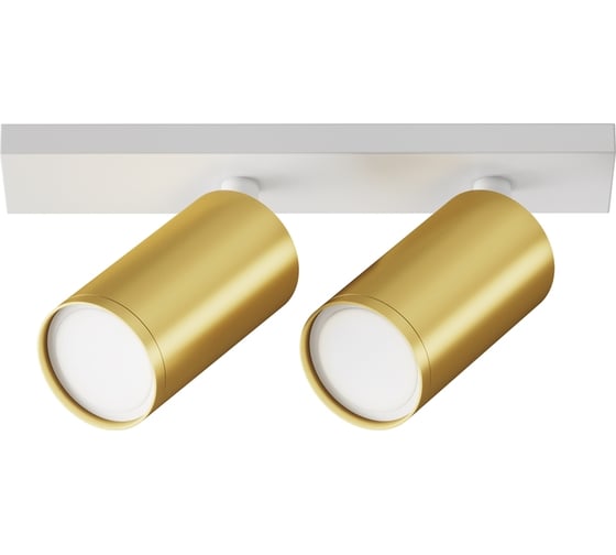 Изображение товара Потолочный светильник MAYTONI focus s 10w, алюминий, белый и матовое золото C051CL-U-2WMG