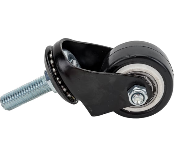 Изображение товара Колесо черная резина болтовое крепление М10 40мм MFK-TORG 4062040 М10