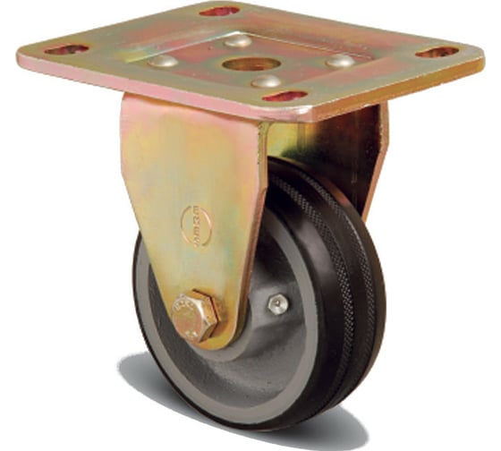 Изображение товара Колесо большегрузное обрезиненное неповоротное 200 мм MFK-TORG ED02-VBR-200