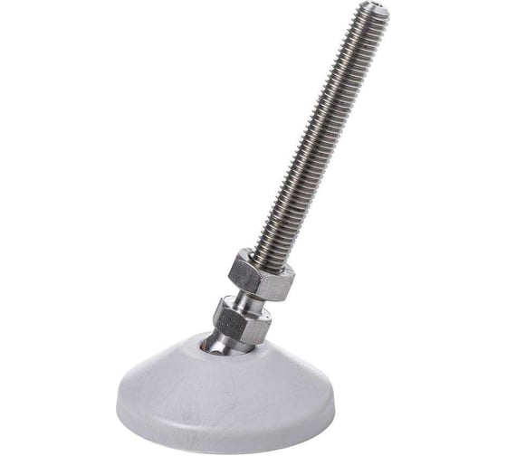 Изображение товара Регулируемая опора Алтервиа серая M10x90 до 500 кг, нержавеющая сталь A00021.2206010090