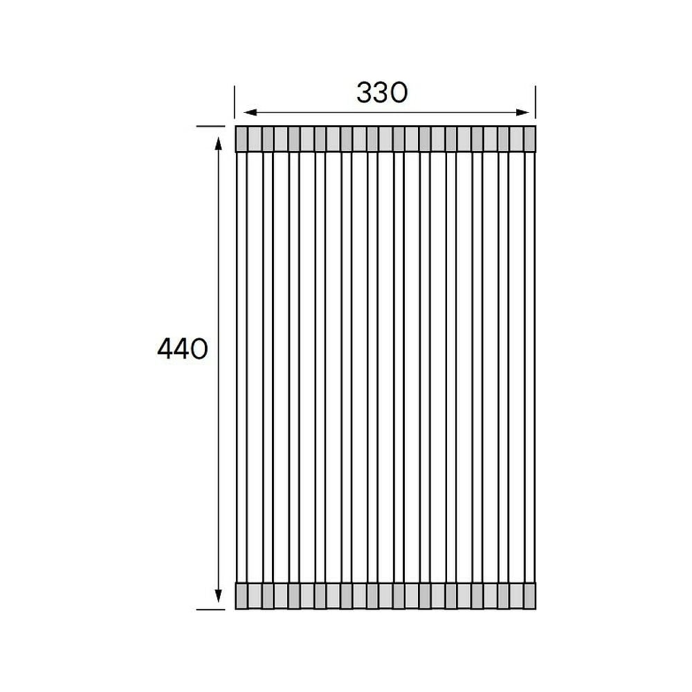 Изображение товара Ролл-мат Paulmark COLUMNA из вороненой стали 330x440 мм профессиональный