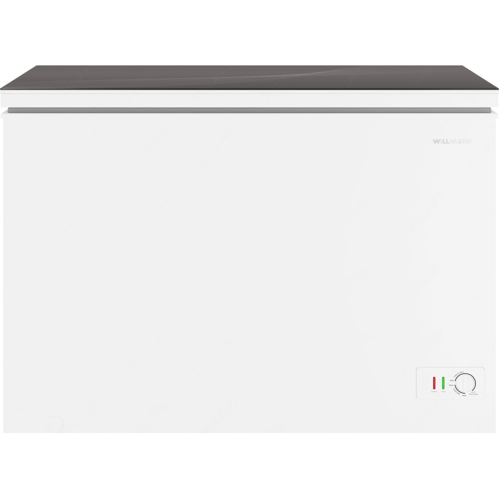 Изображение товара Морозильный ларь WILLMARK CF-380G компрессор TOSHIBA, до -24С, 365 л, 2 корзины, стеклянная крышка 1001217