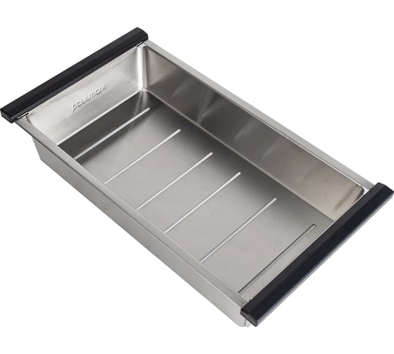 Изображение товара Коландер Paulmark ADVANCE брашированная нерж.сталь, 205x375мм A375-BS