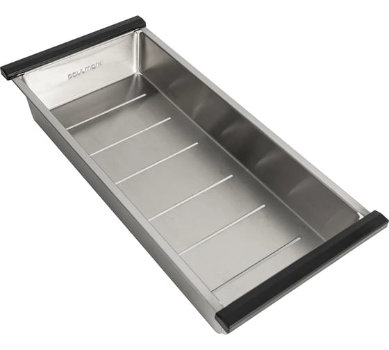 Изображение товара Коландер Paulmark ADVANCE брашированная нерж.сталь, 205x405 мм A405-BS