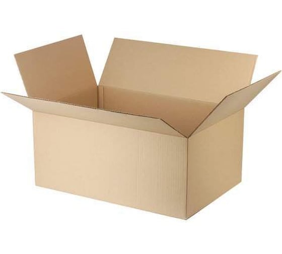 Изображение товара Гофроящик ОФИСМАГ ДхШхВ 570х380х253 мм, марка Т22, профиль С, FEFCO 0201 / ГОСТ, исполнение А 440054