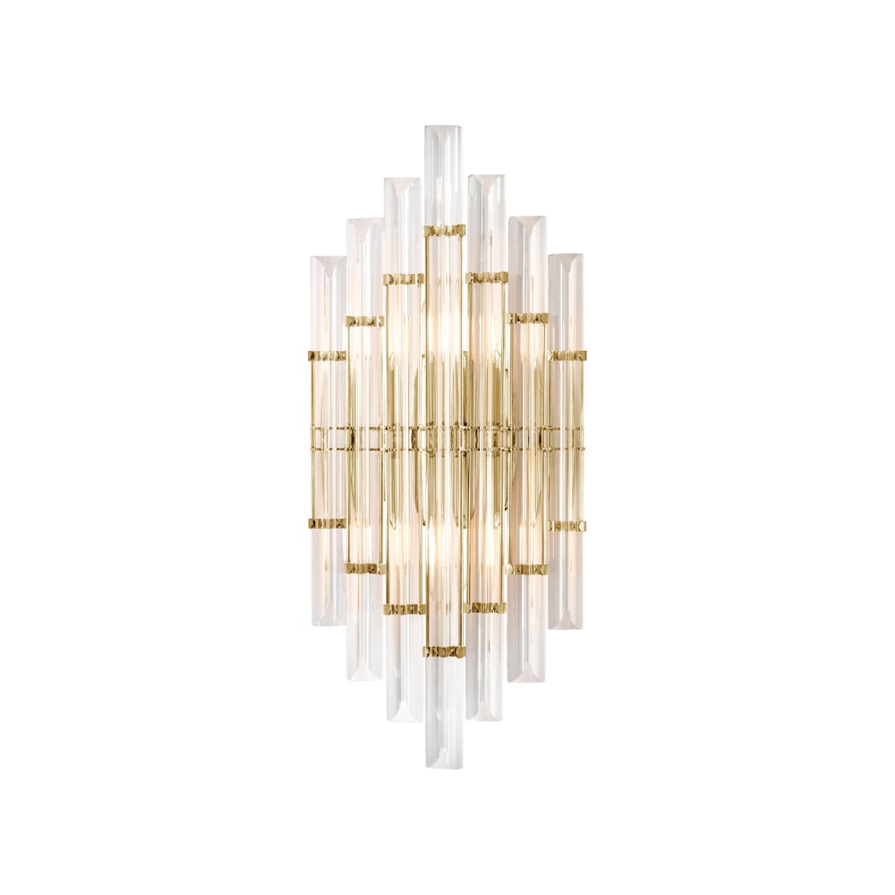 Изображение товара Настенный светильник Crystal lux SARAGOSA AP2 BRASS/TRANSPARENTE-хрусталь золото неоклассика
