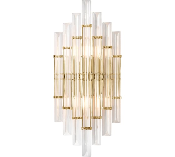 Изображение товара Настенный светильник Crystal lux SARAGOSA AP2 BRASS/TRANSPARENTE