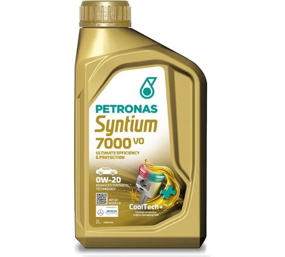 Изображение товара Моторное масло Petronas SYNTIUM 7000 VO синтетическое, 0W20, 1 л, API SP, ILSAC GF-6A , ACEA C6 70721E18EU