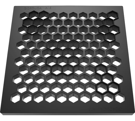 Изображение товара Пластиковая решетка для дождеприемника Gidrolica Point соты 30x30x30 см 208/2