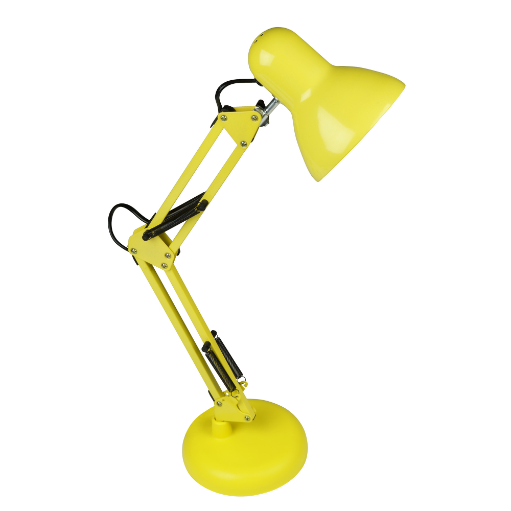 Настольный светильник Uniel бра с выключателем на проводе клаудиа е27 40вт желтый 28х15х20см