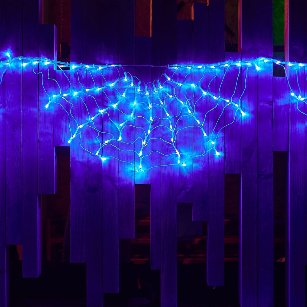 Изображение товара Светодиодный занавес Uniel 288 LED RAINBOW синий IP20 декоративное освещение