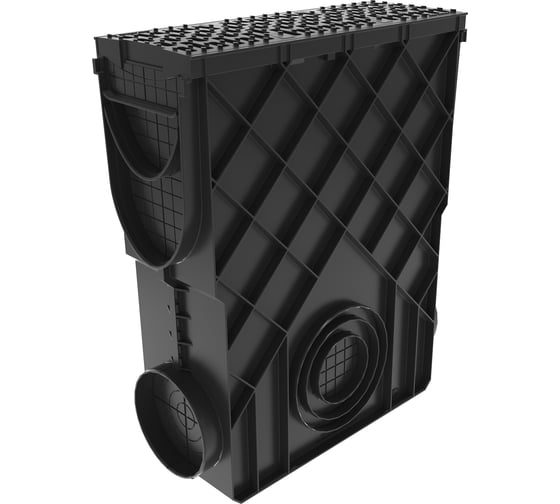 Изображение товара Пескоуловитель Gidrolica VS LINE DN150, пластиковый, с пластиковой решеткой В125 31502151