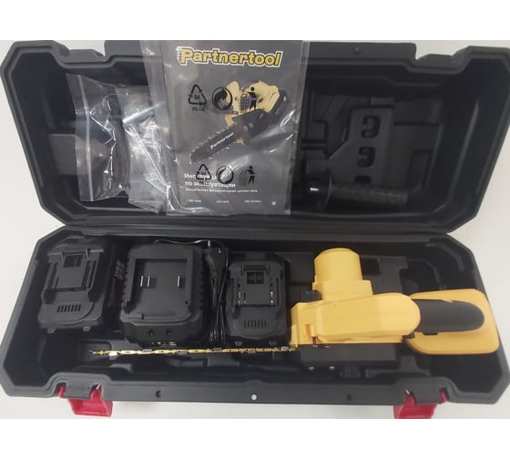 Изображение товара Бесщеточная аккумуляторная цепная пила PARTNERTOOL PBC-2010 в кейсе PBC-2010SET