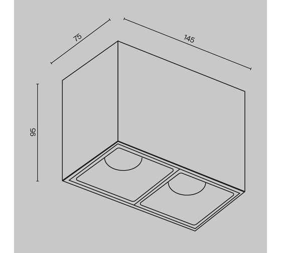 Изображение товара Потолочный светильник MAYTONI alfa led 24w алюминий и пластик черный C065CL-02-L12W4K-B