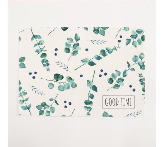 Изображение товара Салфетка на стол Доляна Eucalyptus ПВХ, 40x29 см 5387105