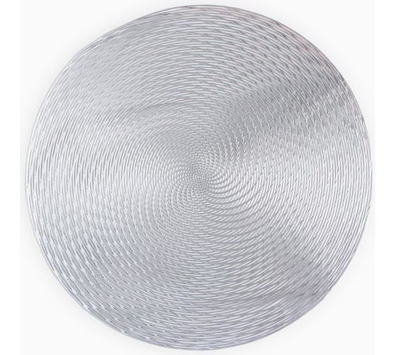 Изображение товара Сервировочная салфетка Доляна серебро, диаметр 38 см 9689116