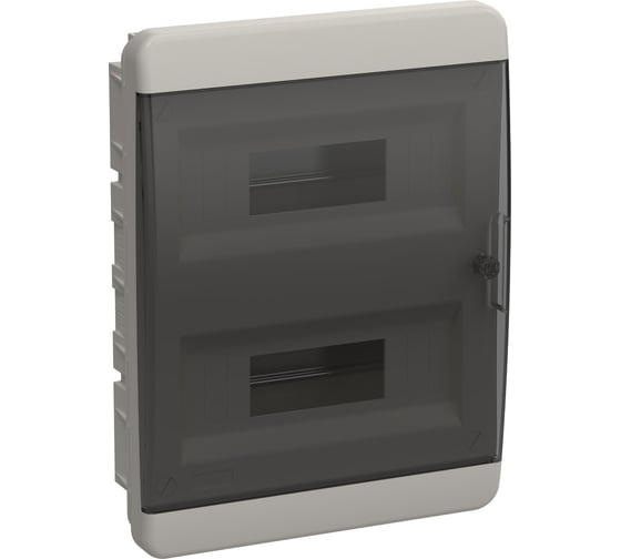 Изображение товара Корпус пластиковый IEK TEKFOR ЩРВ-П-24 IP41 черн. прозр. дверь / BVK 40-24-1 TF5-KP12-V-24-41-K01-K03