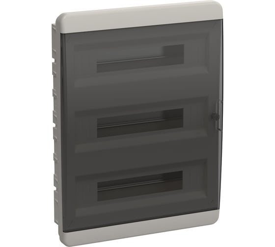 Изображение товара Корпус пластиковый IEK TEKFOR ЩРВ-П-54 IP41 черн. прозр. дверь / BVK 40-54-1 TF5-KP12-V-54-41-K01-K03