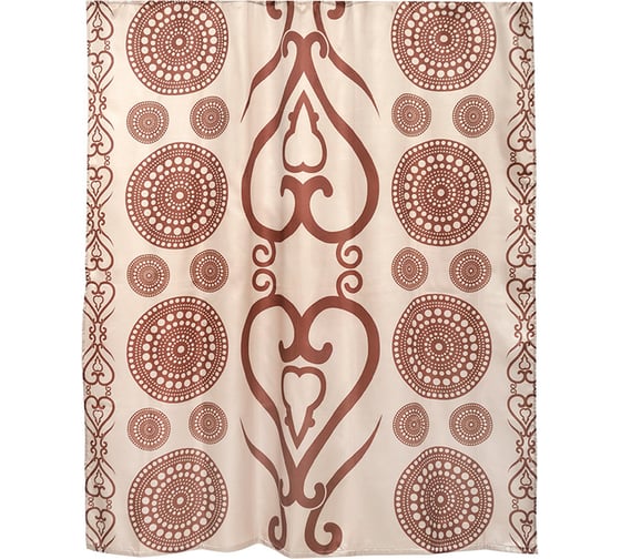 Изображение товара Занавеска (штора) для ванной комнаты WESS Zelidzh тканевая, 180х200 см T536-3