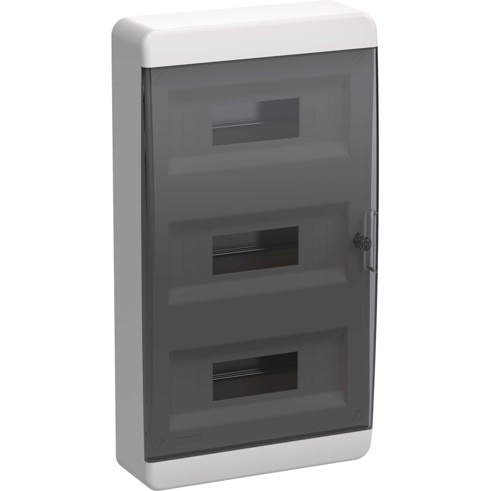 Изображение товара Корпус пластиковый IEK TEKFOR ЩРН-П-36 IP41 черная прозрачная дверь TF5-KP12-N-36-41-K01-K03