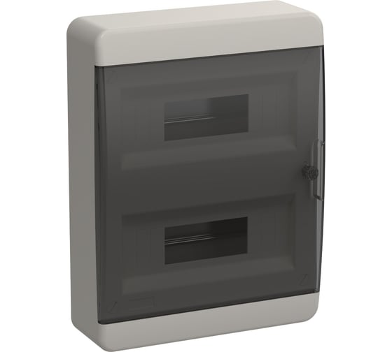 Изображение товара Корпус пластиковый IEK TEKFOR  ЩРН-П-24 IP41 черн. прозр. дверь / BNK 40-24-1 TF5-KP12-N-24-41-K01-K03